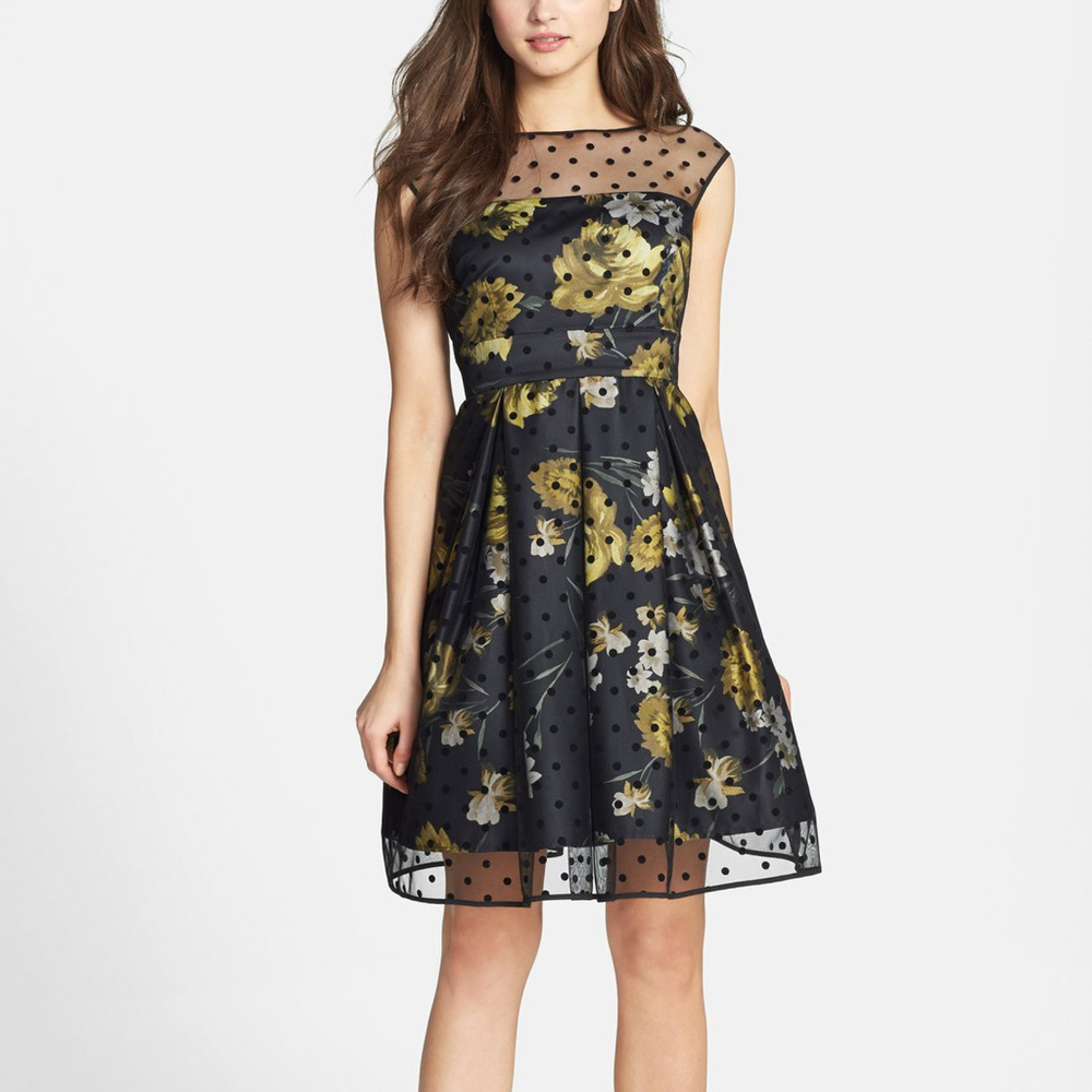 NWT Eliza J Nordstrom Illlusion Dot Fit & Flare 4